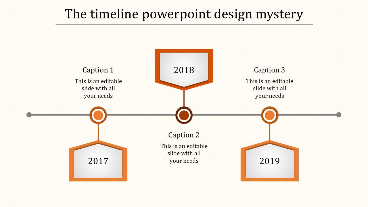 Editable PowerPoint With Timeline Presentation-Three Node
